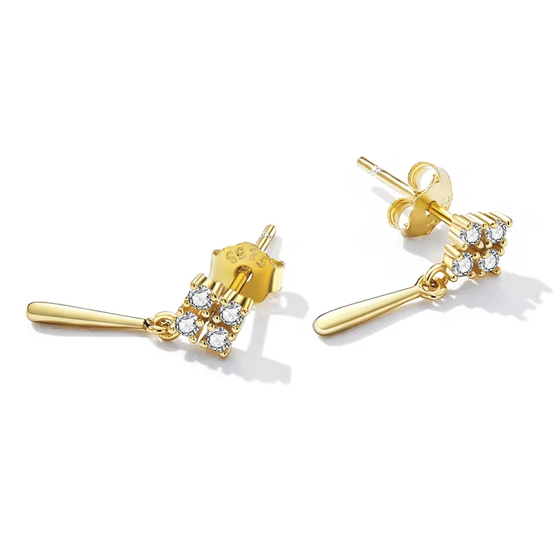 (imagine pentru) Pandora Style Delicate Hanging Earrings - BSE600-B - Vizualizare 2