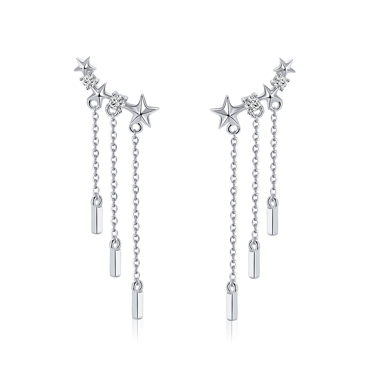 Pandora Style Meteor Love Hanging Earrings - SCE399