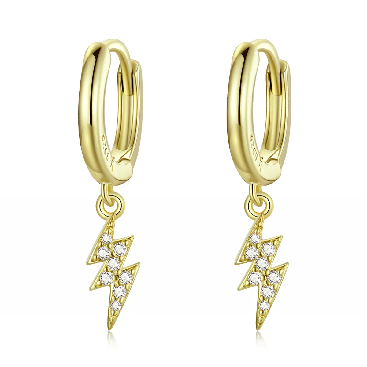 cercei hoop pandora style shine lightning sce1262