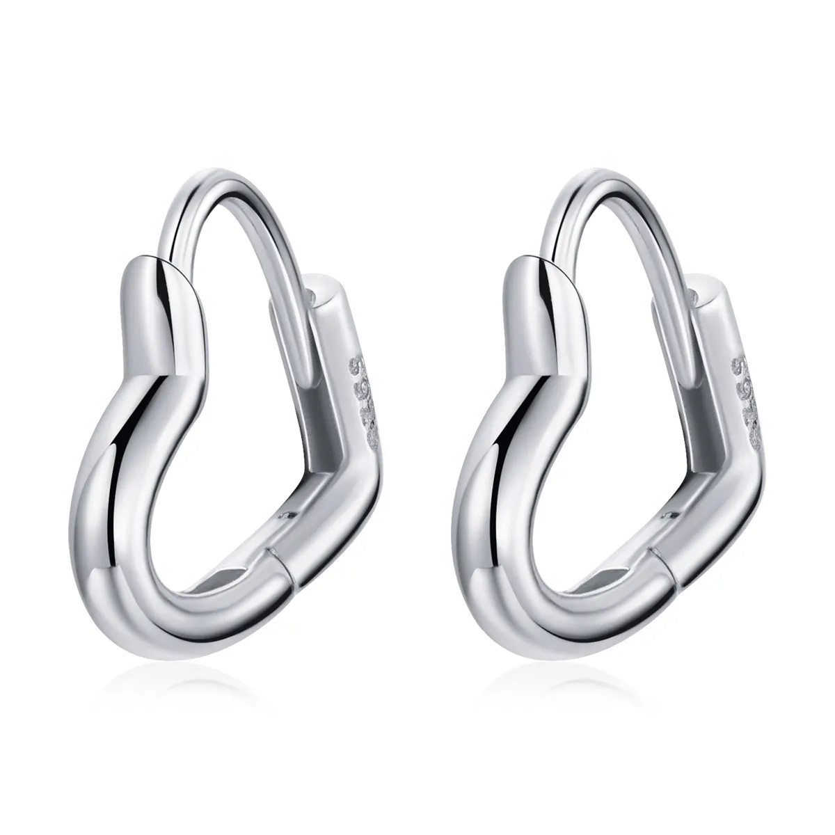 cercei pandantiv in stil pandora in forma de inima din metal sce1174 a
