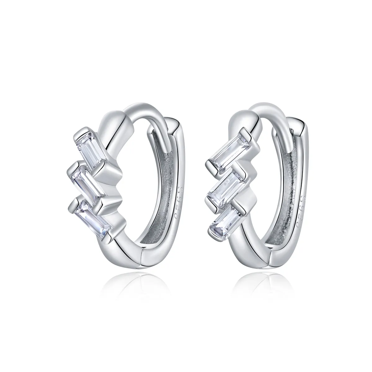 cercei pandora de stil geometric cu cercuri sce1037
