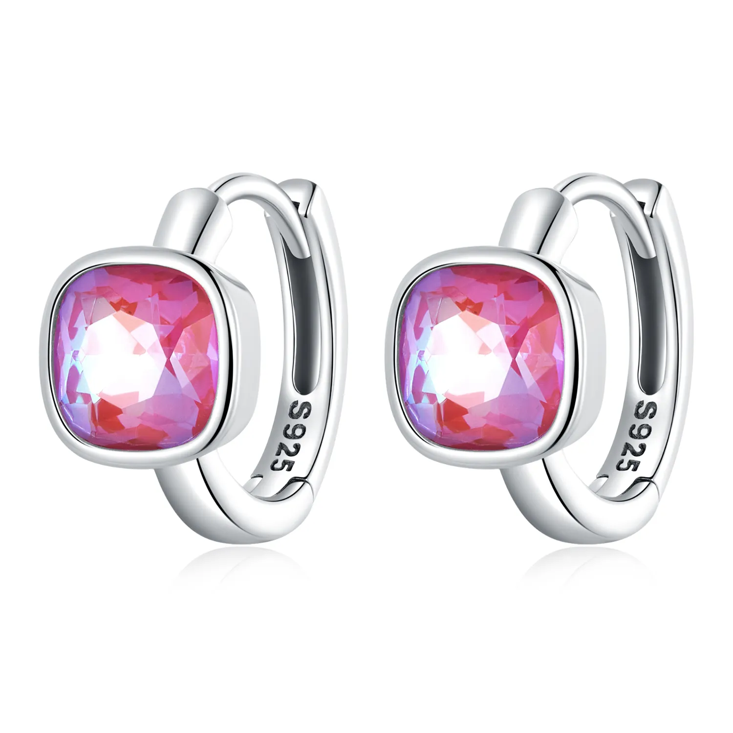 cercei pandora style fluorescenti în nuanța mocca sce1412