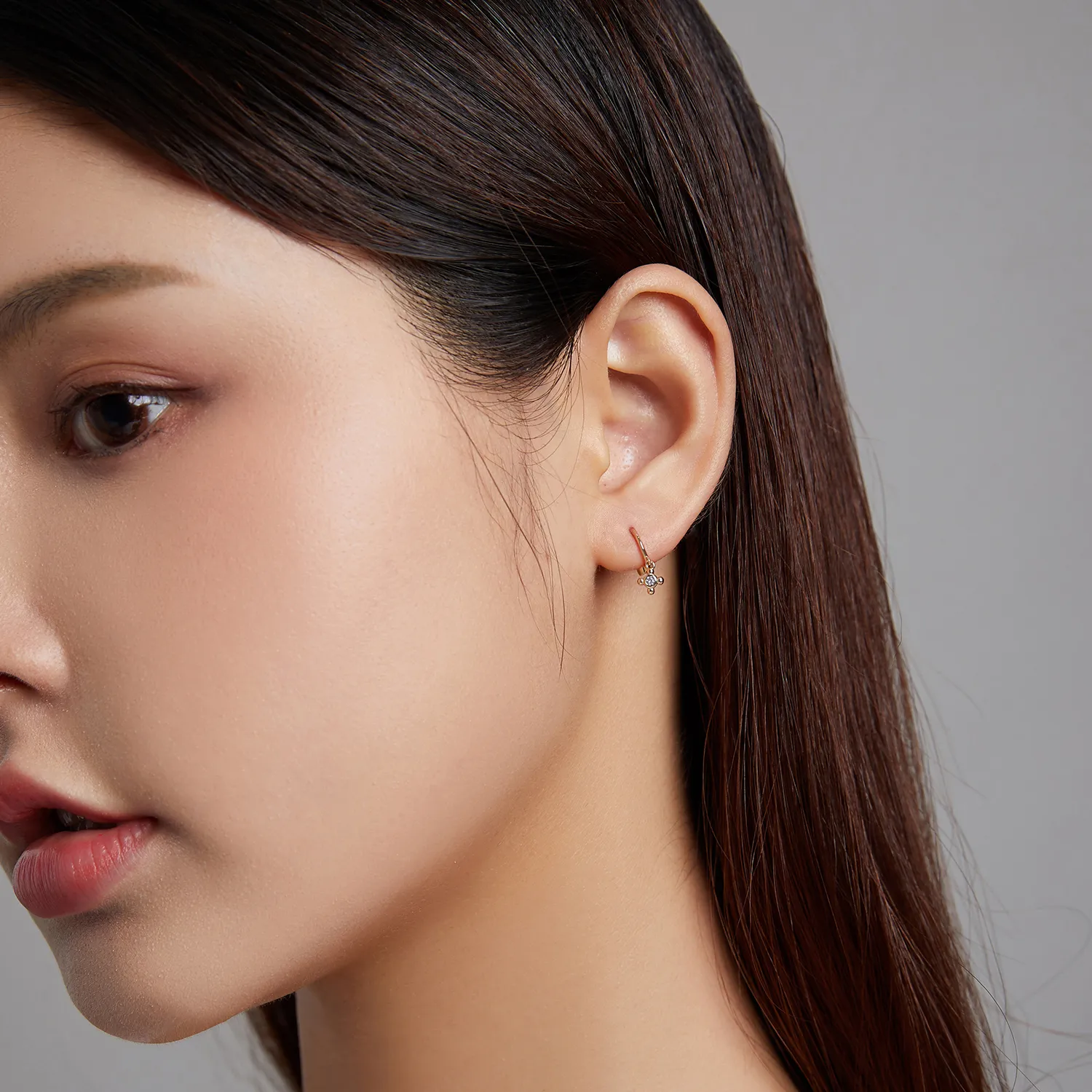 Pandora Style Cross Hoop Earrings - SCE1253