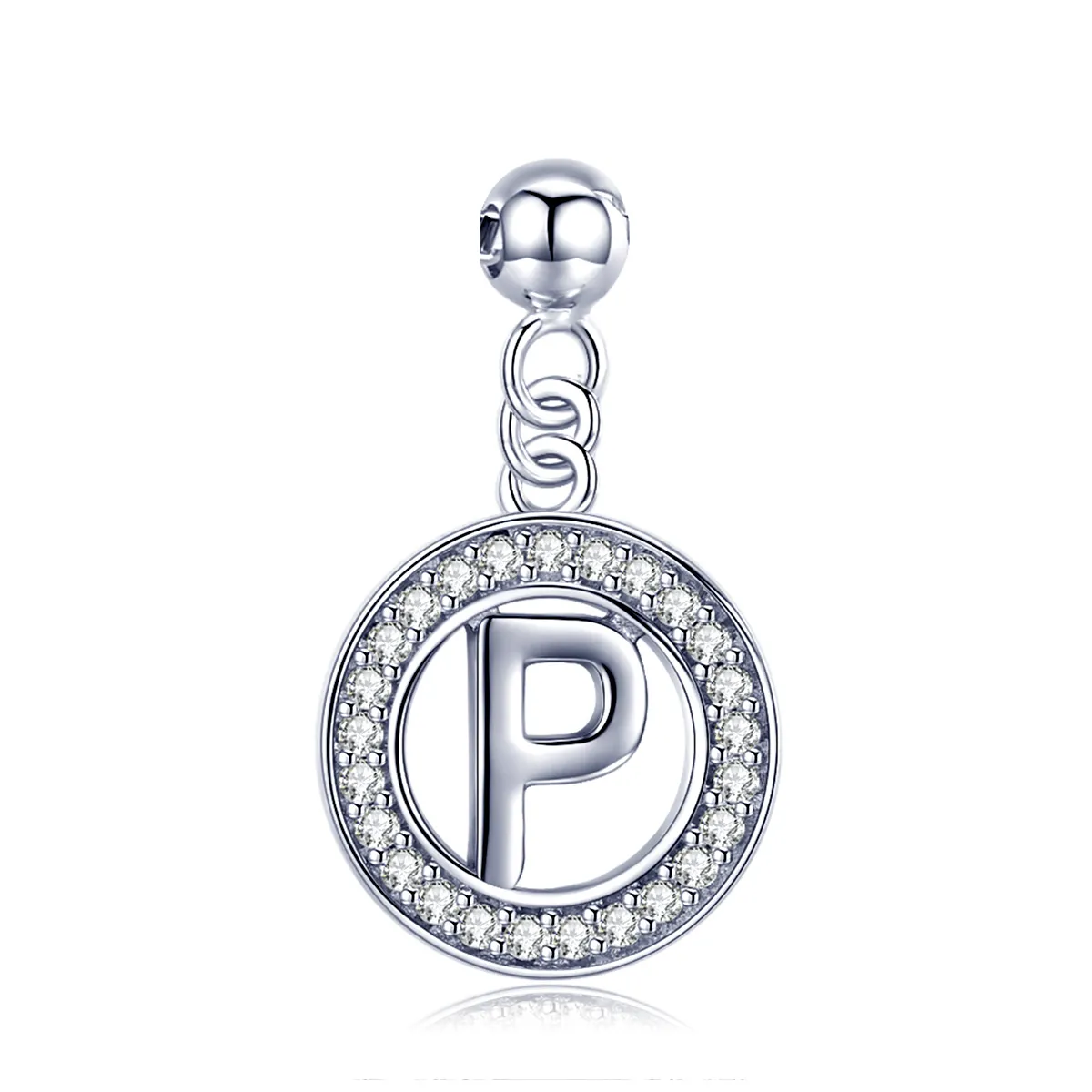 bijuteria pandora style me wish letter p dangle bsp001 p