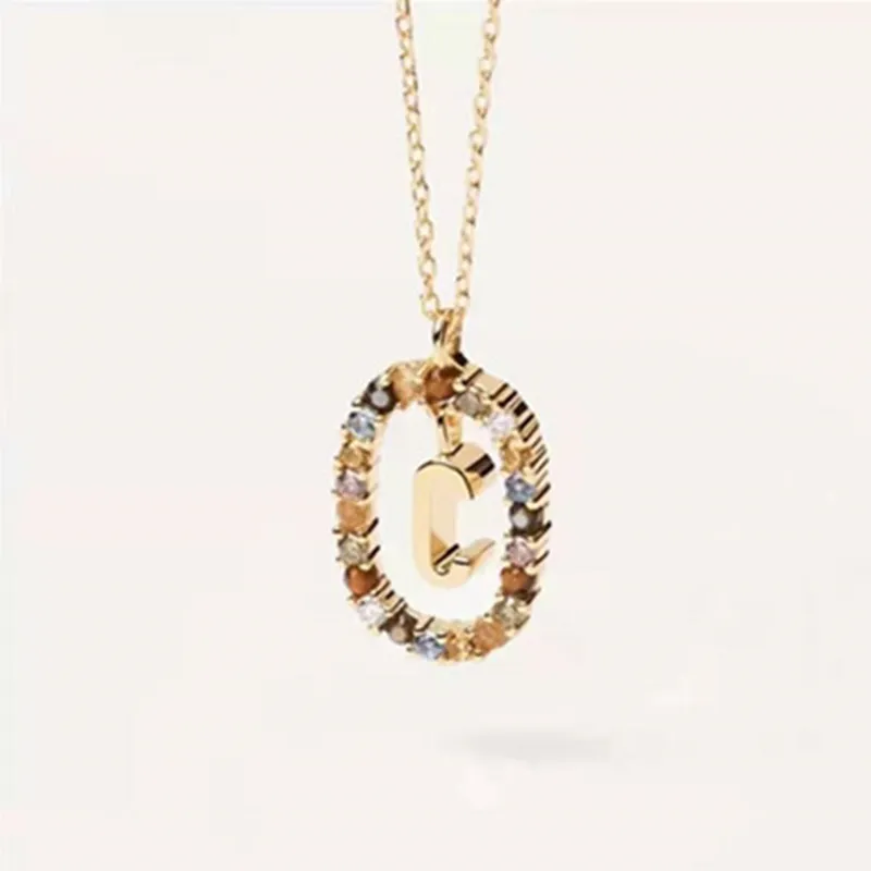 (imagine pentru) Colier Pandora Style Shine cu litera C - BSN245-C - Vizualizare 2