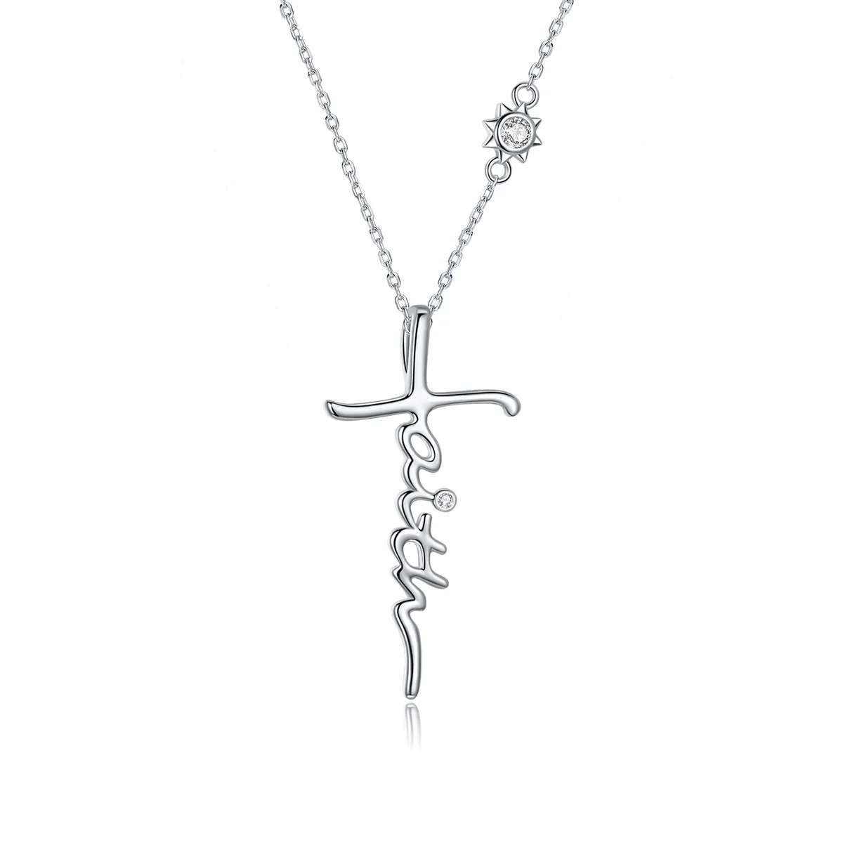 colier stil pandora cu semnul crucii bsn231
