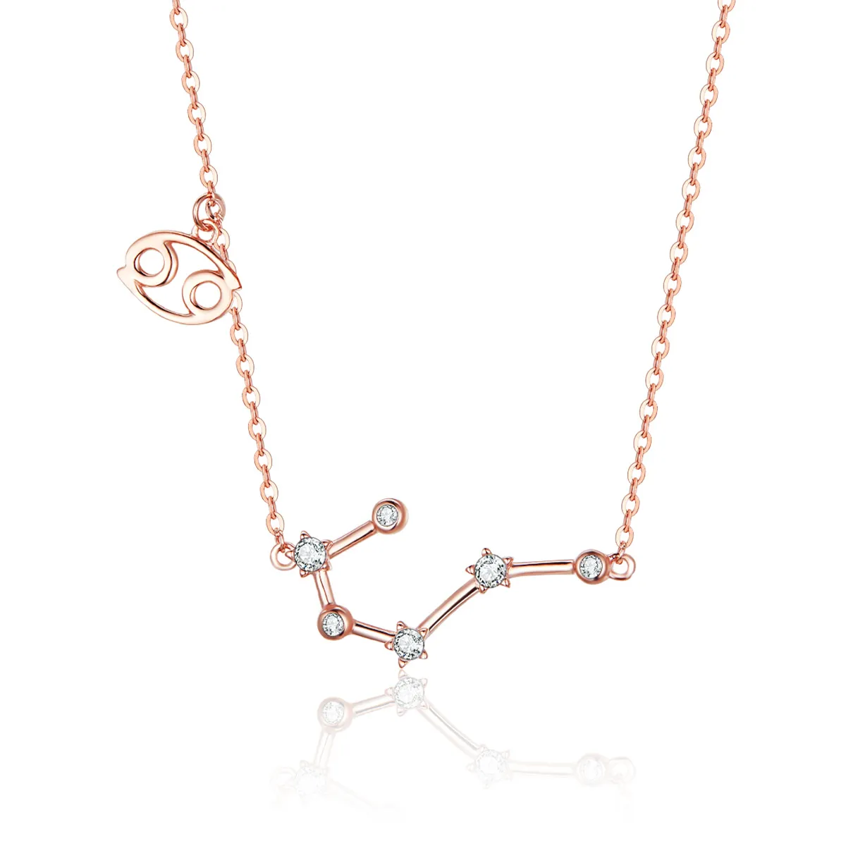 colier stil pandora cu zodia cancer bsn018