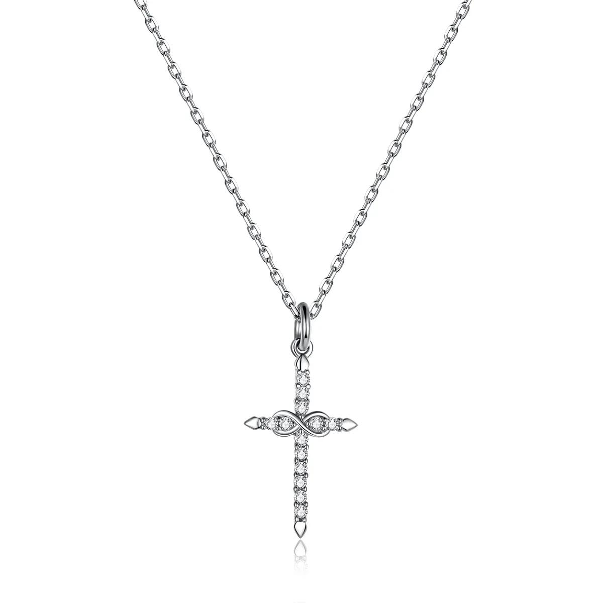 colierul pandora style cross of love bsn184