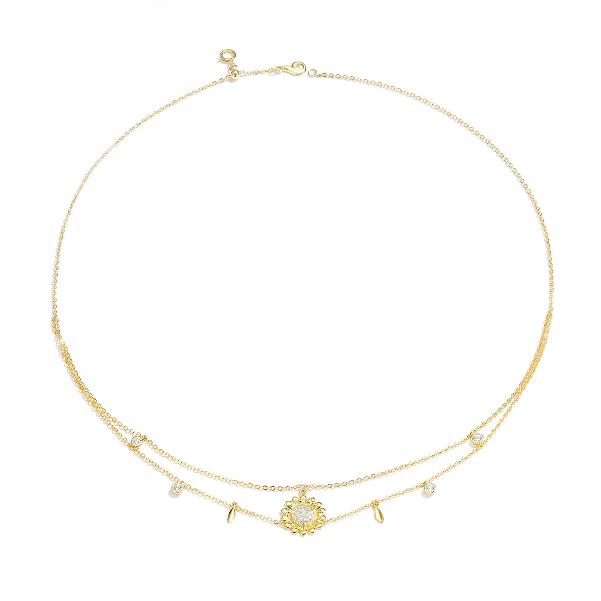Pandora Style Sunflower Necklace - BSN146