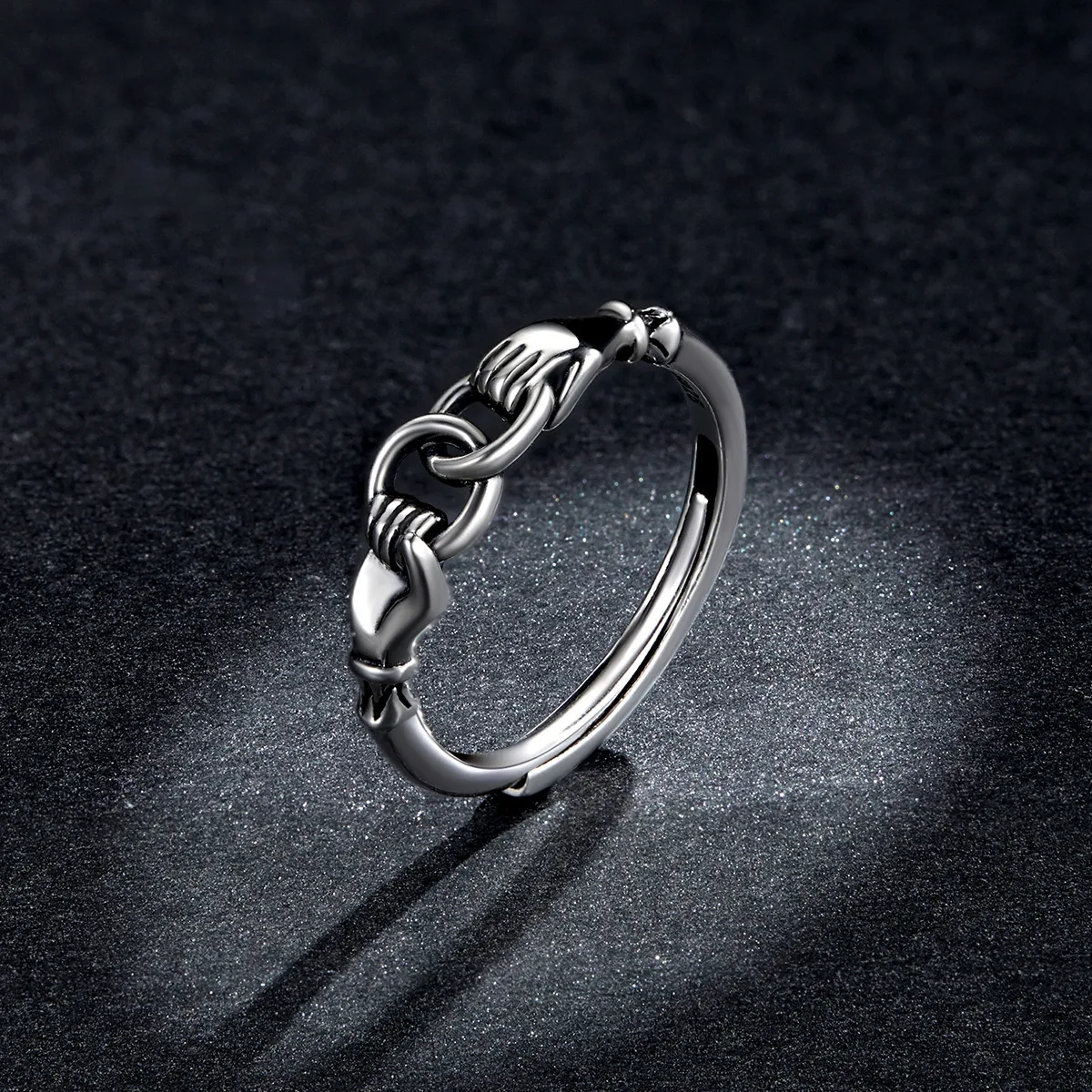 Inel cu lanț în stil Pandora cu mâneci - BSR183
