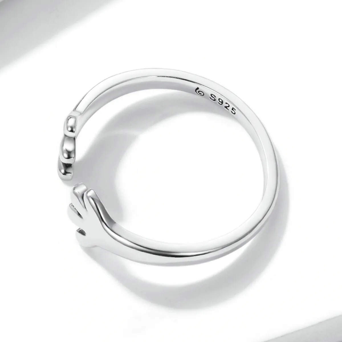 Inel deschis cu un cățeluș drăguț în stilul Pandora - BSR225