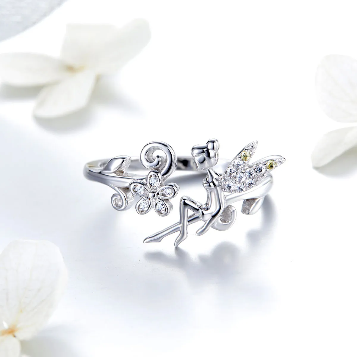 Inel deschis de stil Pandora, inspirat de spiritul primăverii - BSR025