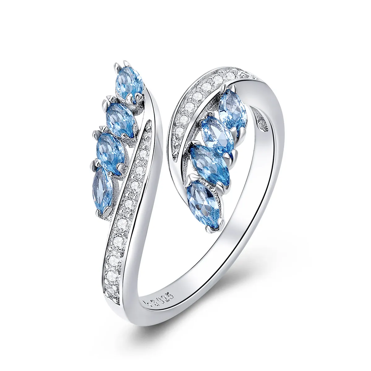 inel deschis elegant în stilul pandora cu ramură de salcie bsr005