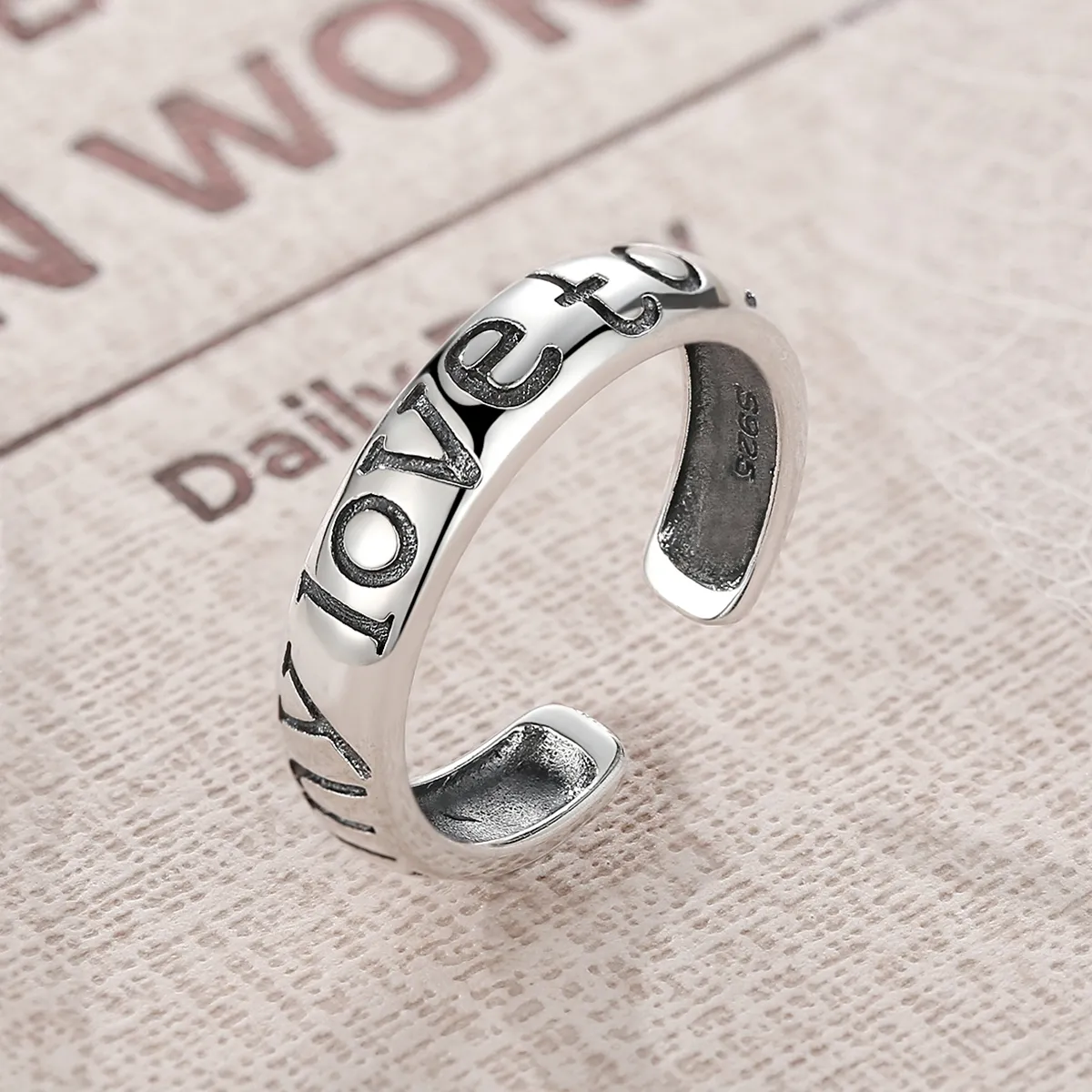 Inel deschis pentru cupluri în stilul Pandora - VSR014