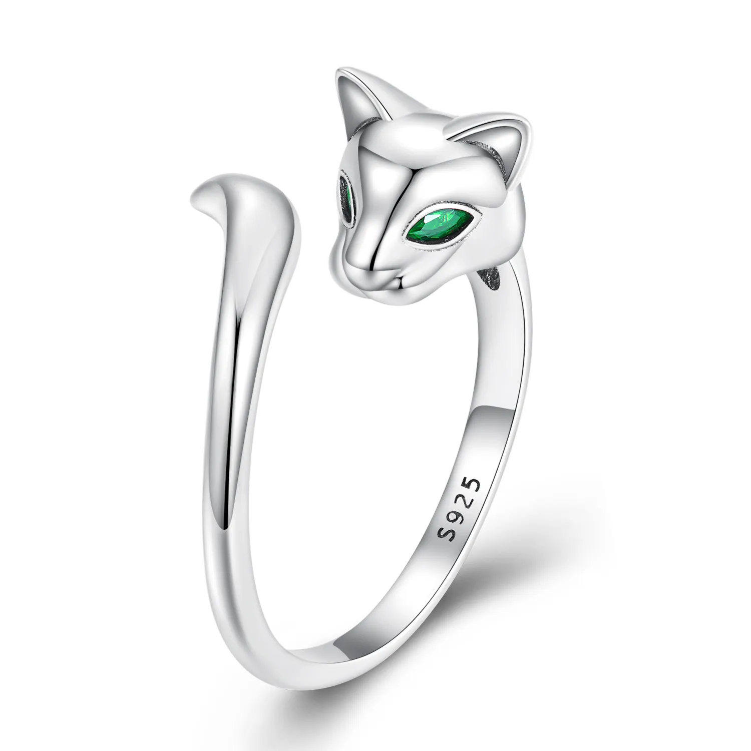 inel deschis stil pandora cu vulpe bsr313