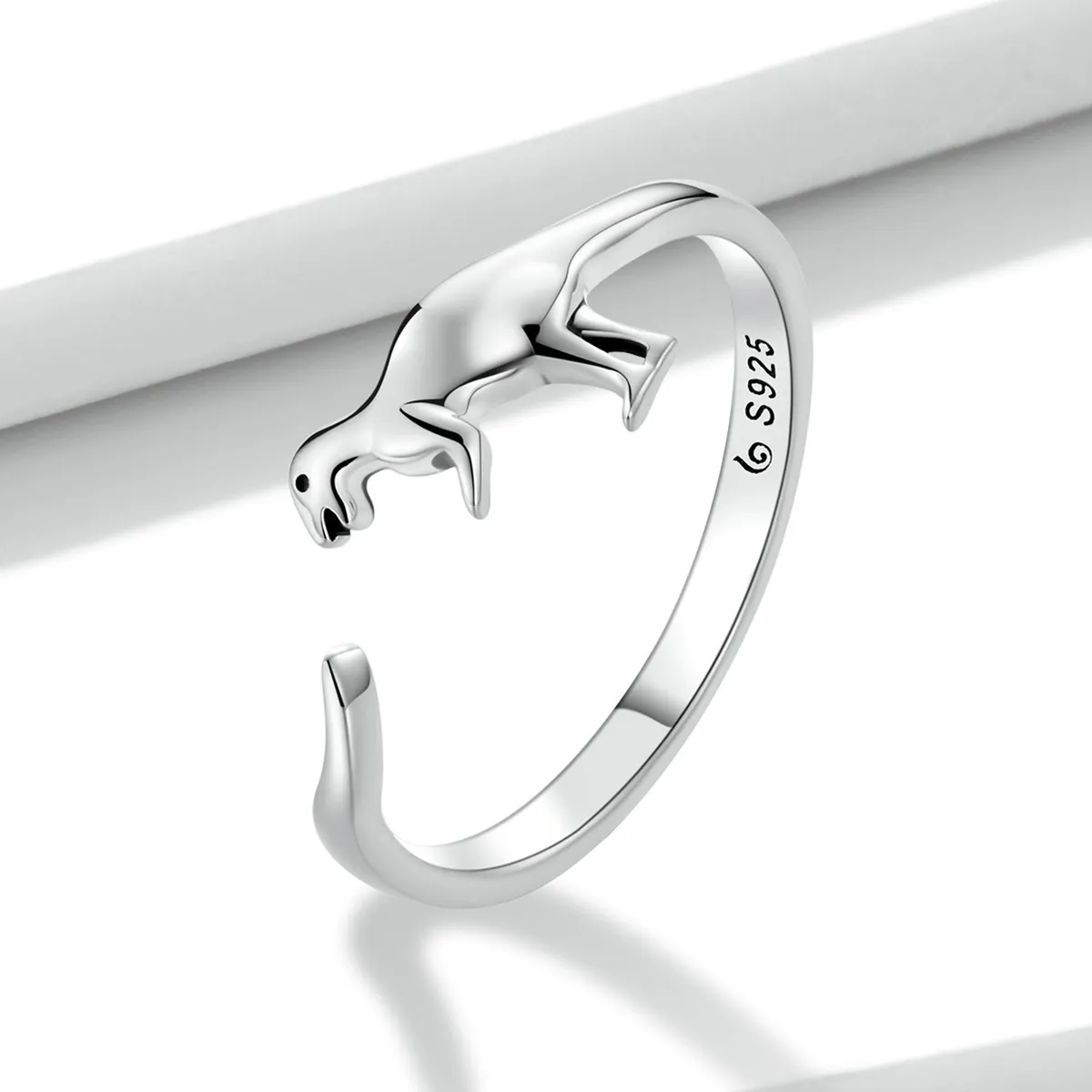 Inel deschis în stil Pandora cu design de dinozaur - BSR226