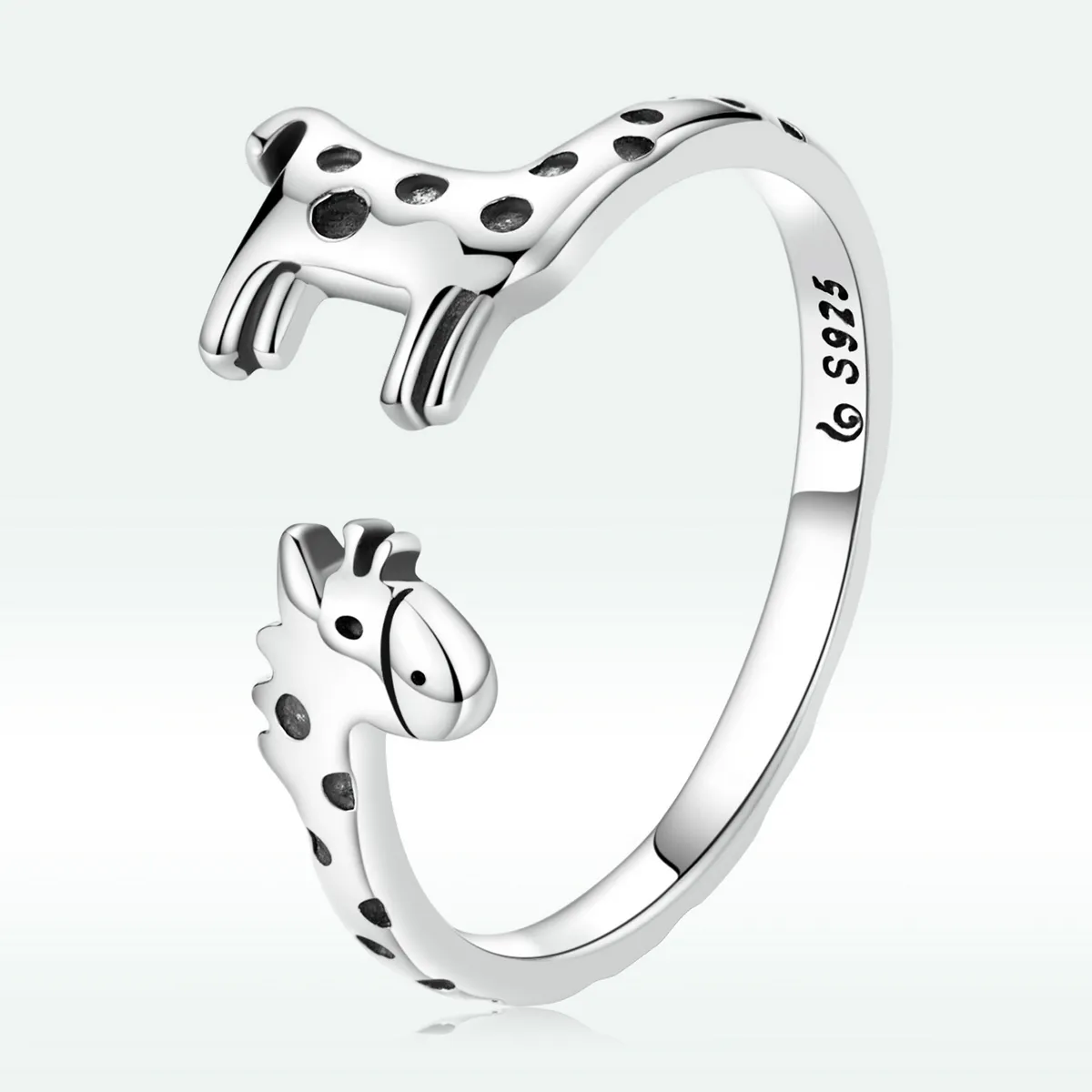 Inel deschis în stil Pandora cu girafă - BSR228