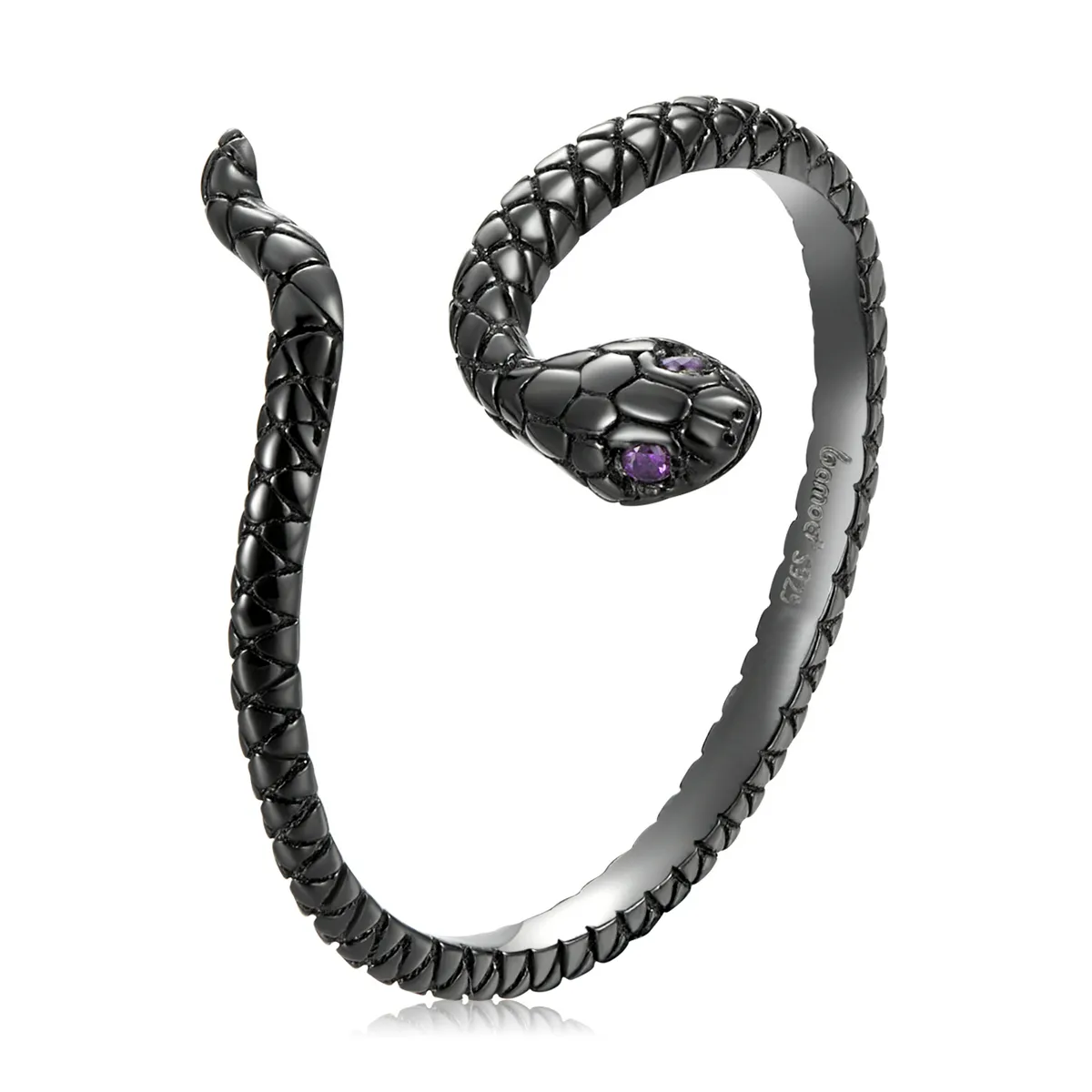 Inel deschis în stilul Pandora cu șarpe mistic - BSR236