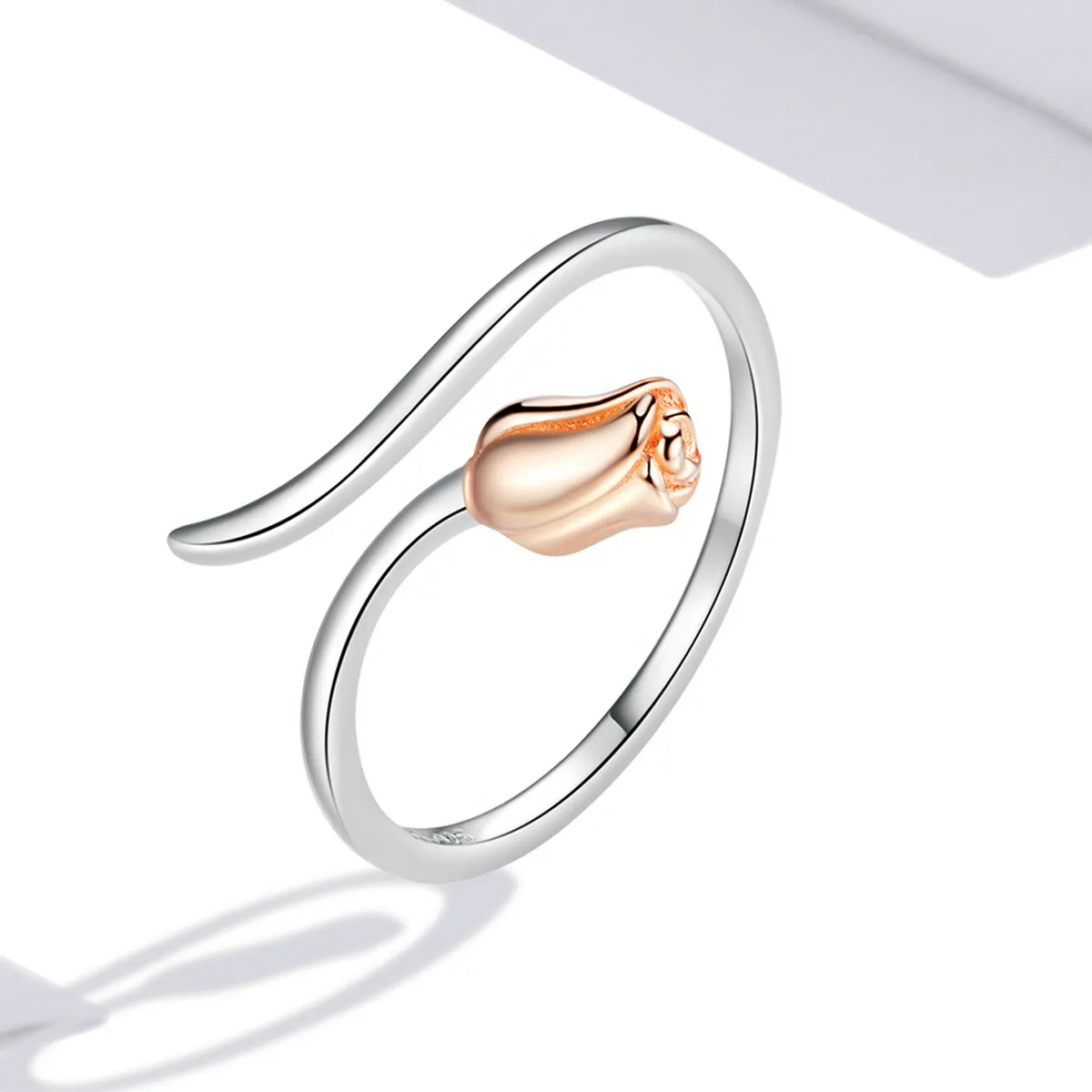 Pandora Style A Rose Open Ring - SCR761