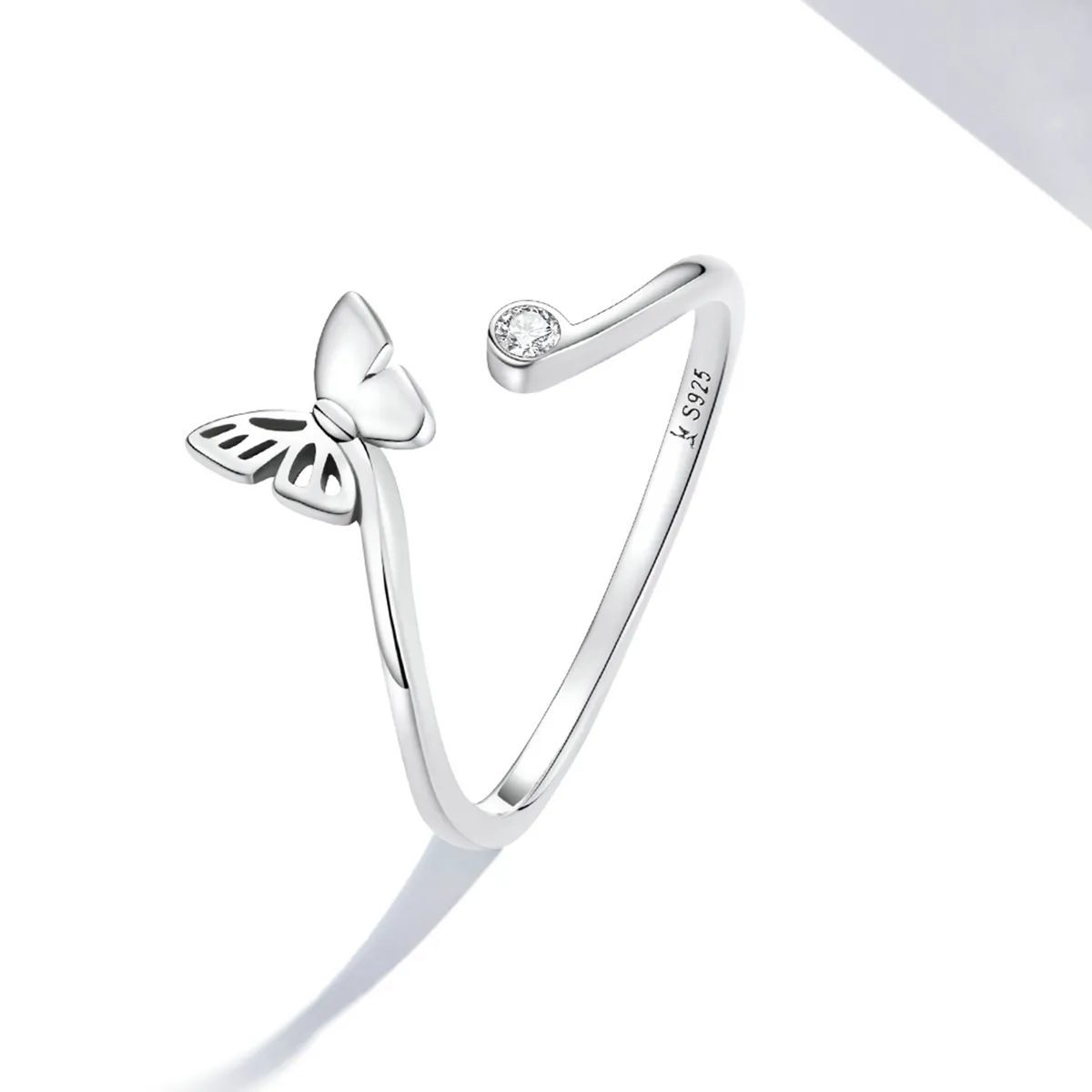 Pandora Style Butterfly Open Ring - SCR772