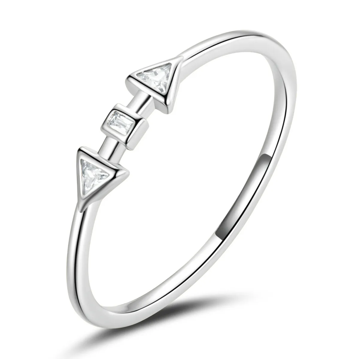 Pandora Style Minimalistic - Arrows Ring - BSR207-A