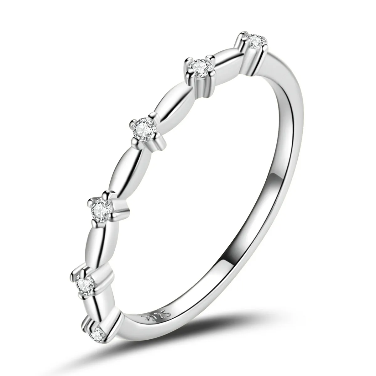 stil pandora simplu inel stele bsr206 a