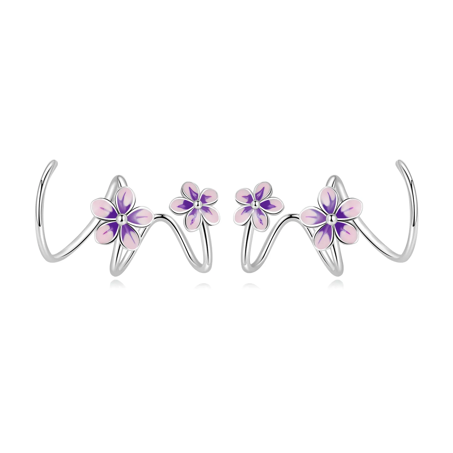 bijuterii pentru urechi tip floare în stilul pandora sce1462