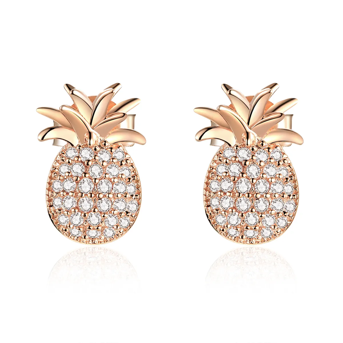 cercei cu șurub în stilul pandora în formă de ananas sce803