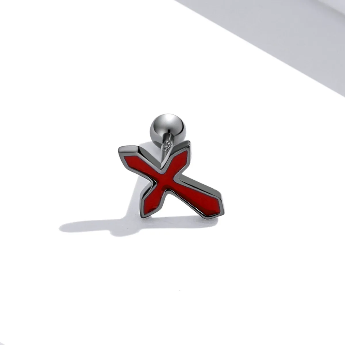 Cercei Pandora cu stil în formă de cruce întunecată - SCE1327