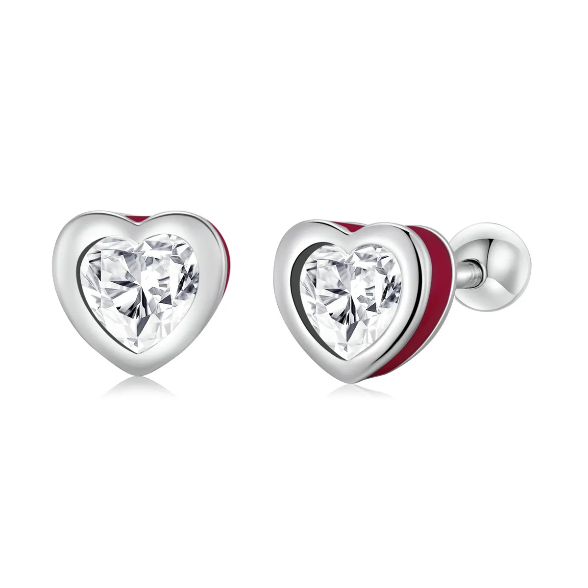 pandora stil simplice cercei cu șurub love sce1352 vt