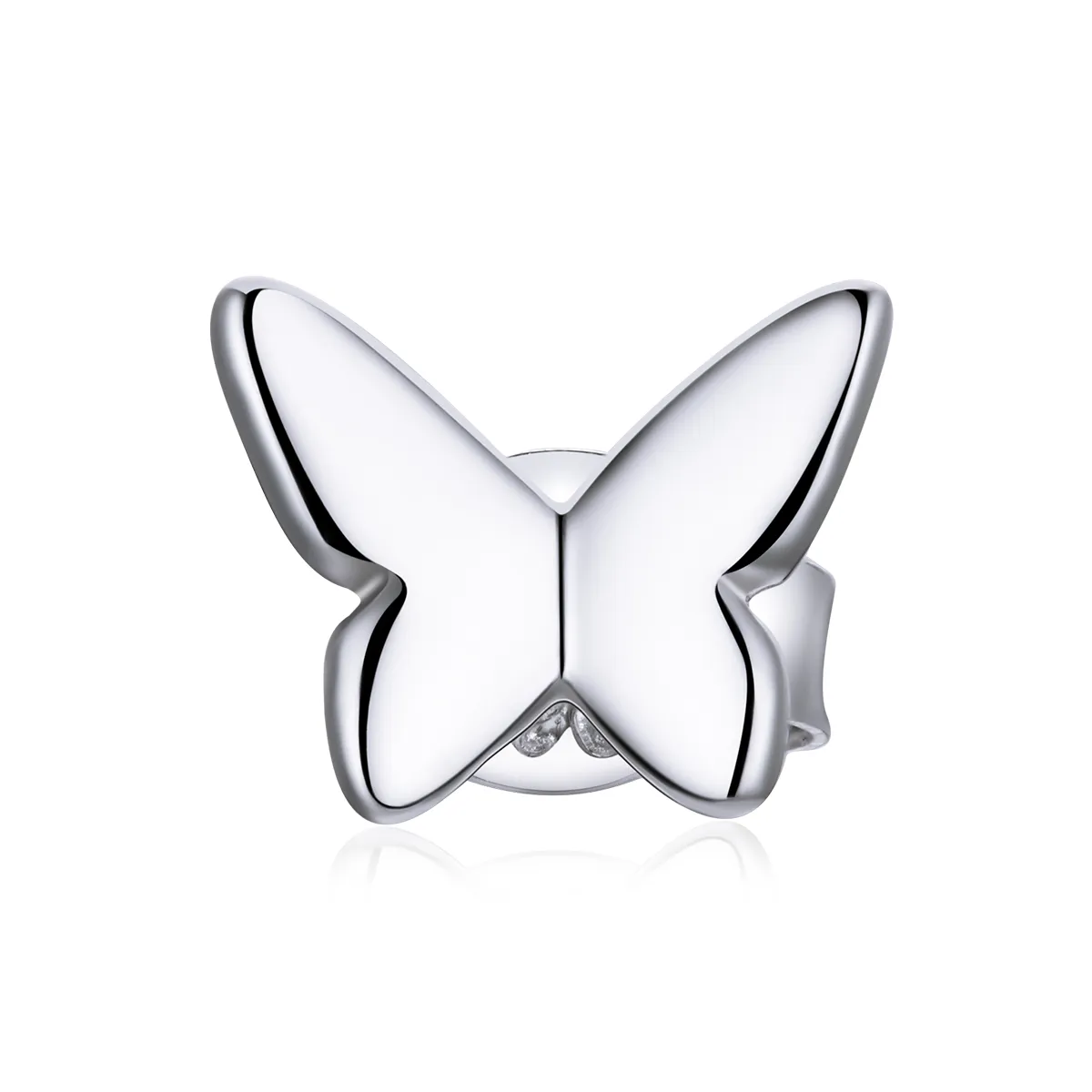 Pandora Style Butterfly Love Stud Earrings - SCE1069