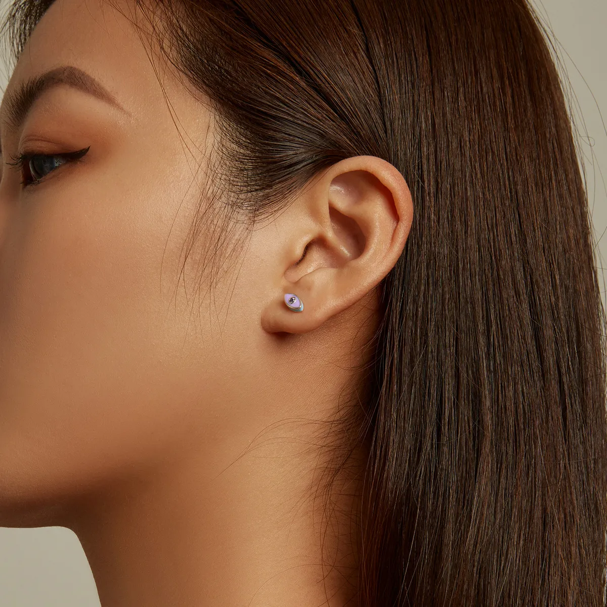 Pandora Style Devil Eye Stud Earrings - SCE1367