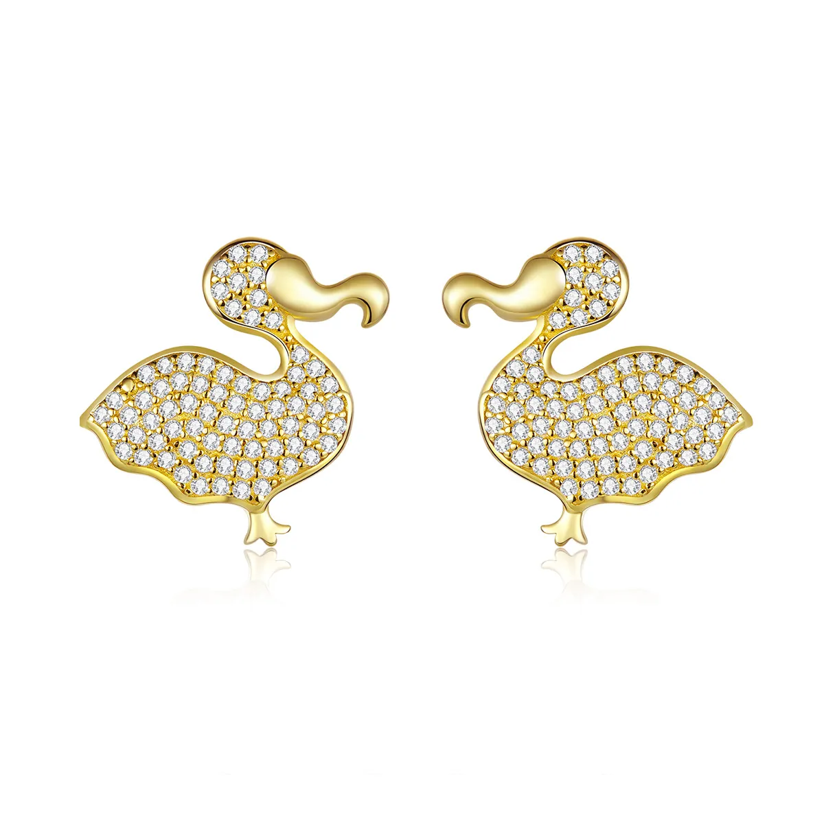 Pandora Style Dodo Bird Stud Earrings - BSE370