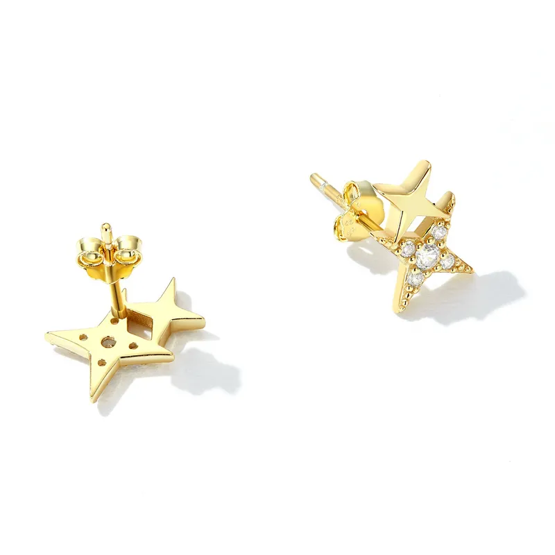 (imagine pentru) Pandora Style Light Star Stud Earrings - BSE633 - Vizualizare 3