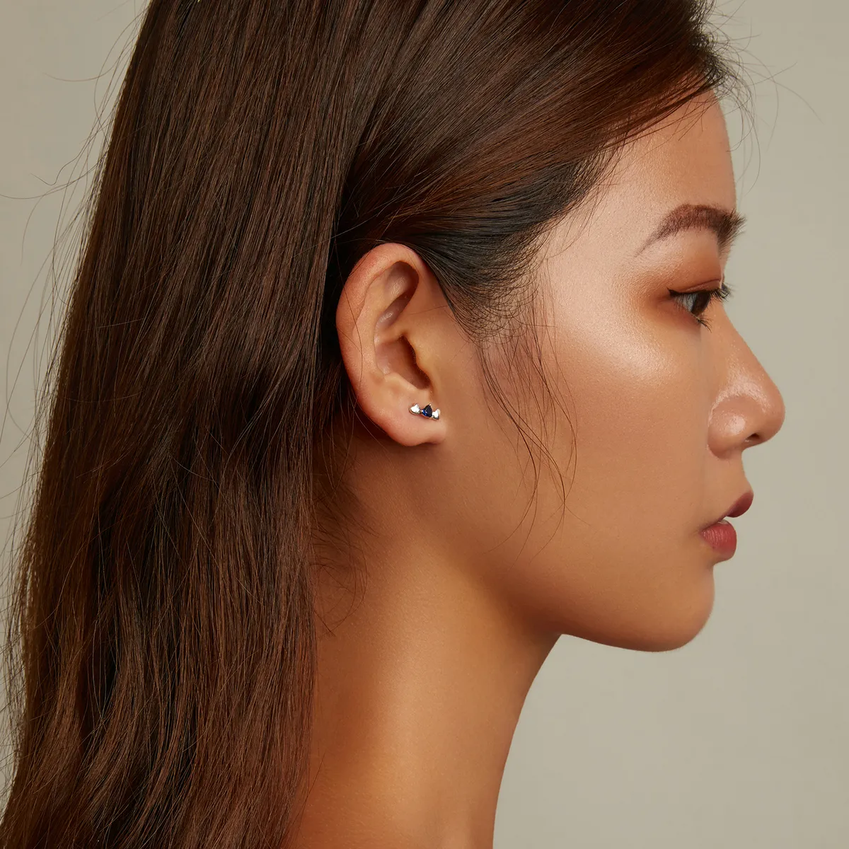 Pandora Style Simple Love Stud Earrings - SCE1348