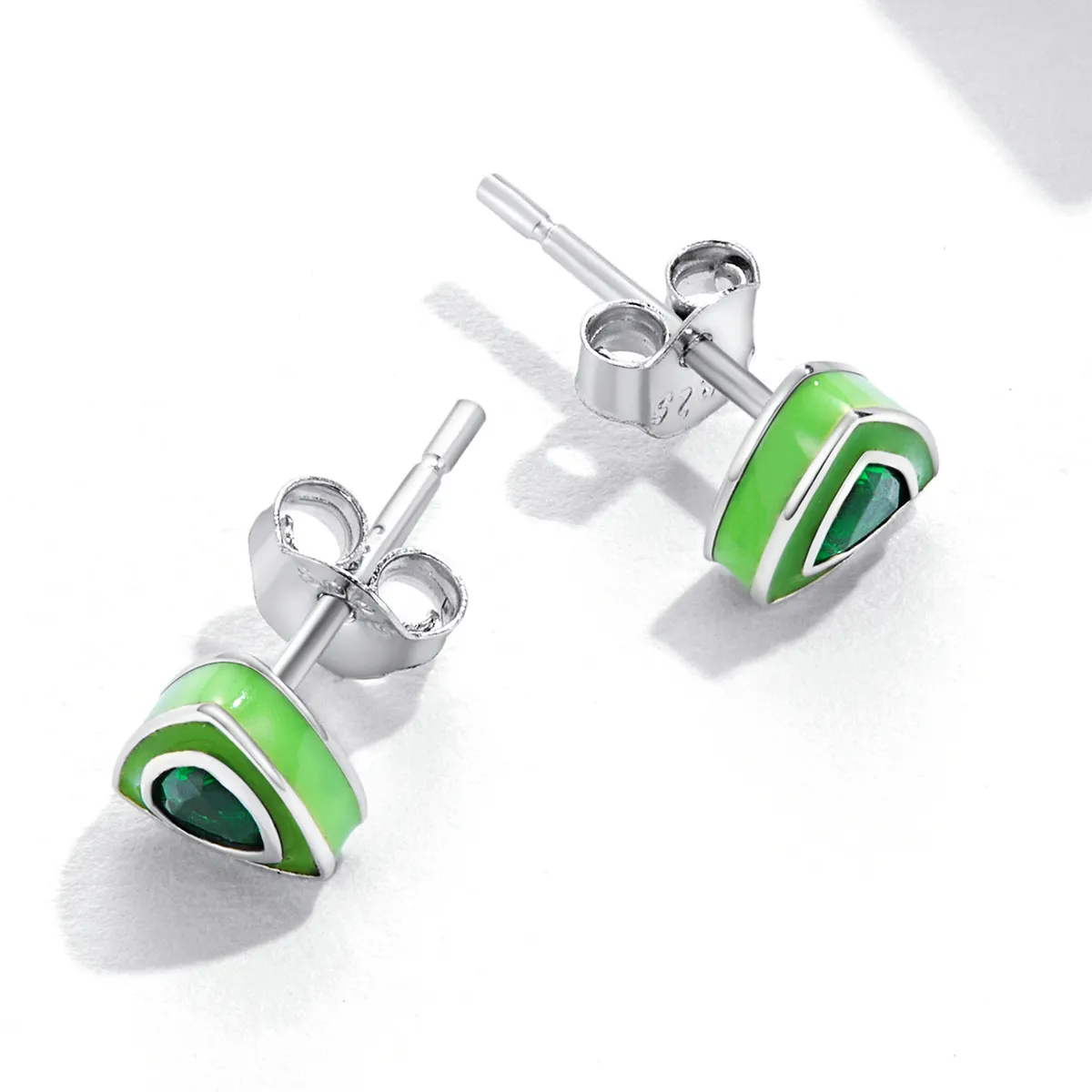 Pandora Style Simple Triangle Stud Earrings - SCE1368