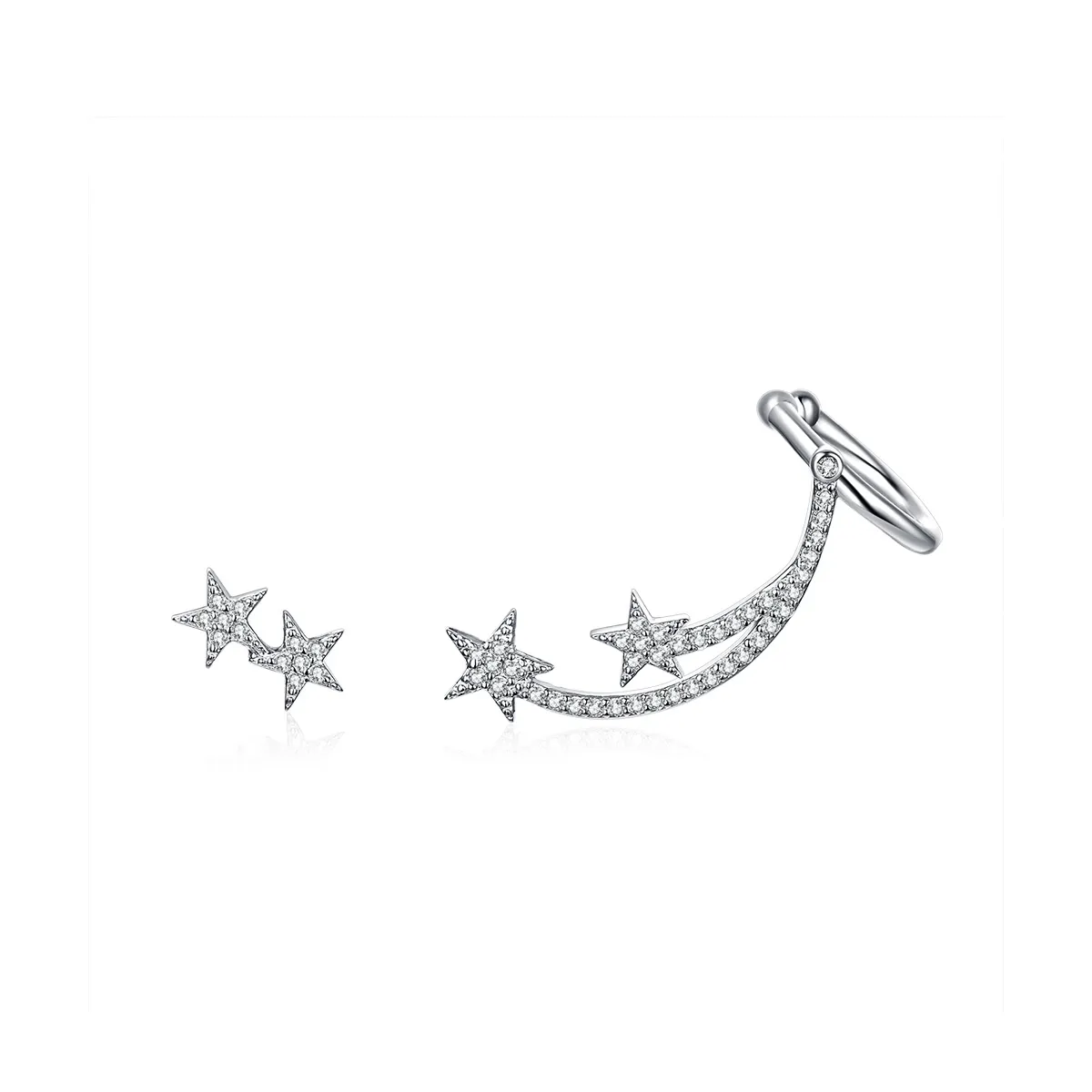 pandora style star series cercei cu șurub în formă de meteor bse087