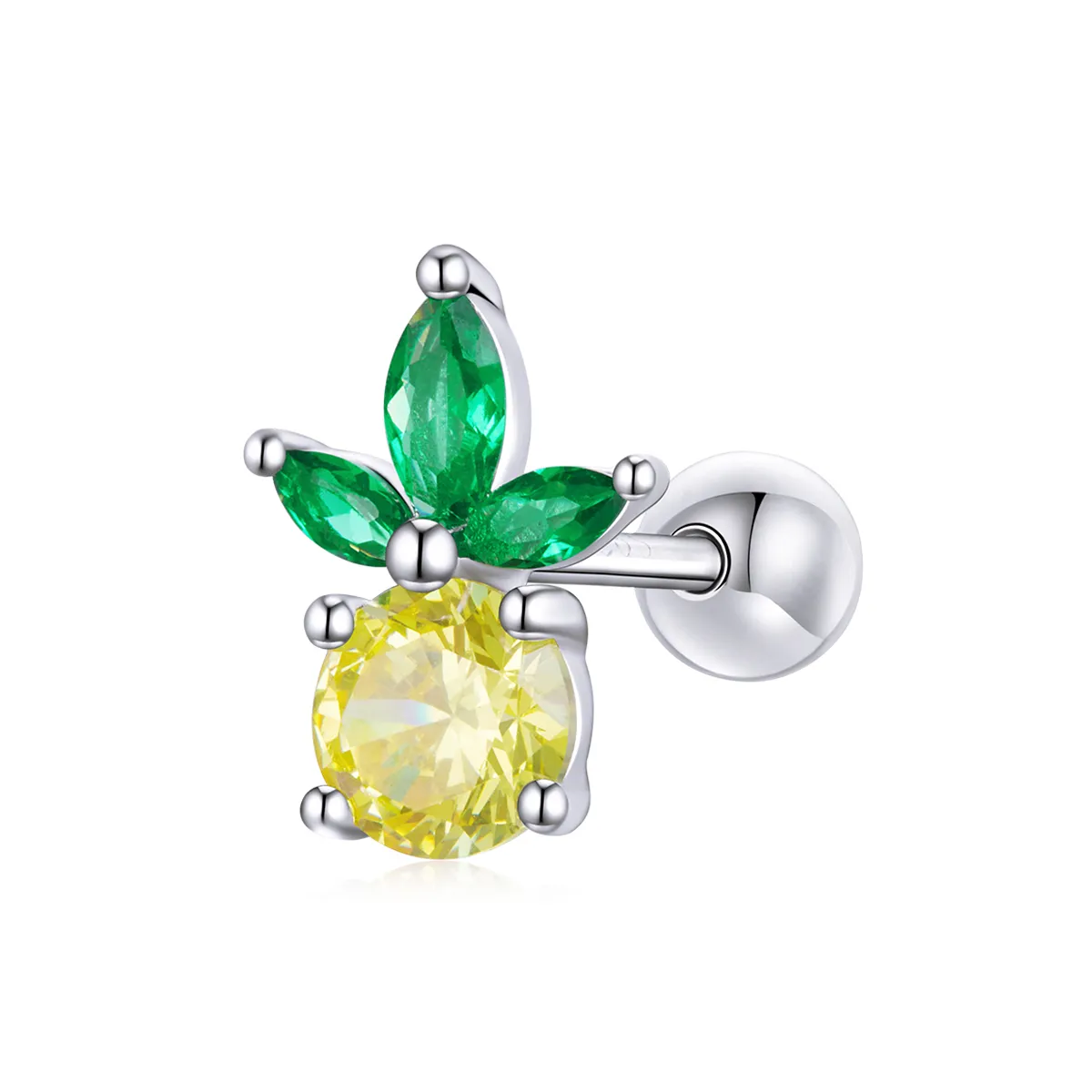 stilul pandora vară dulce cercei cu ananas bse490