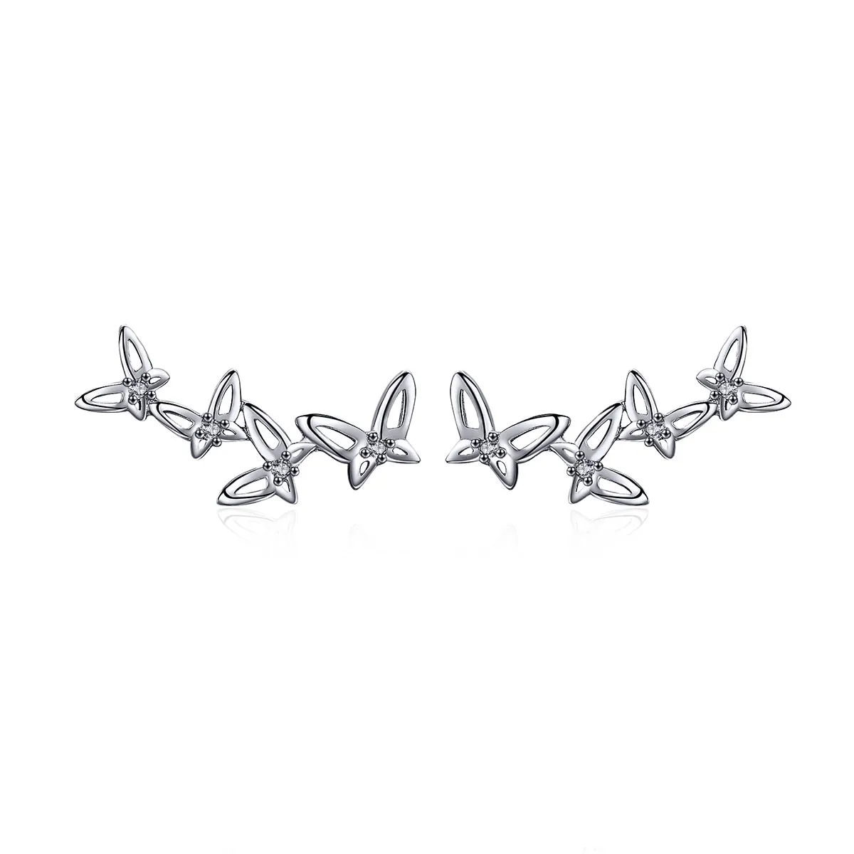 Stud Earrings - BSE056 - Elegant Butterfly Dance - Stil Pandora