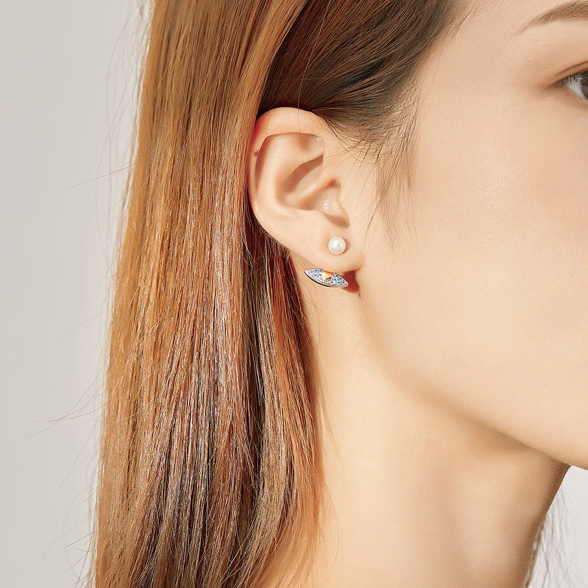 Stud Earrings cu stil Pandora, model ochi de diavol - SCE822