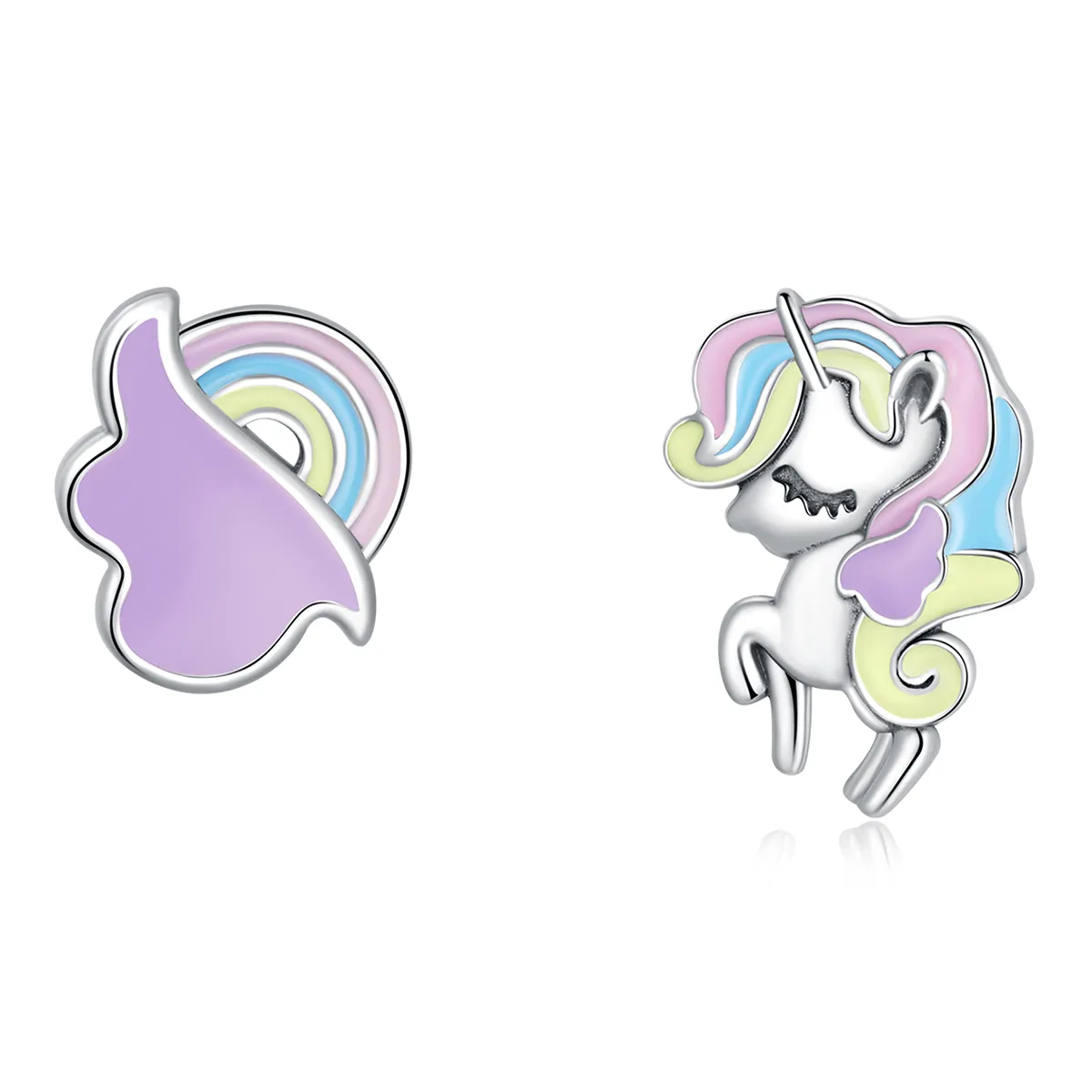 stud earrings cu temă fantastică în stil pandora sce1266