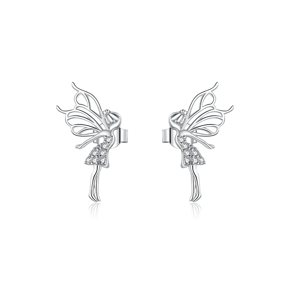 Studuri de ureche în stil Pandora cu înfățișarea unei flori elfice - BSE338