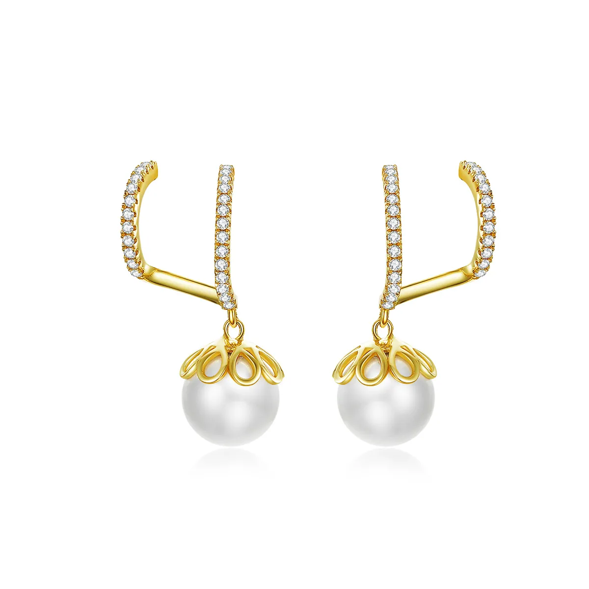 Studuri delicate cu perle în stilul Pandora - BSE151