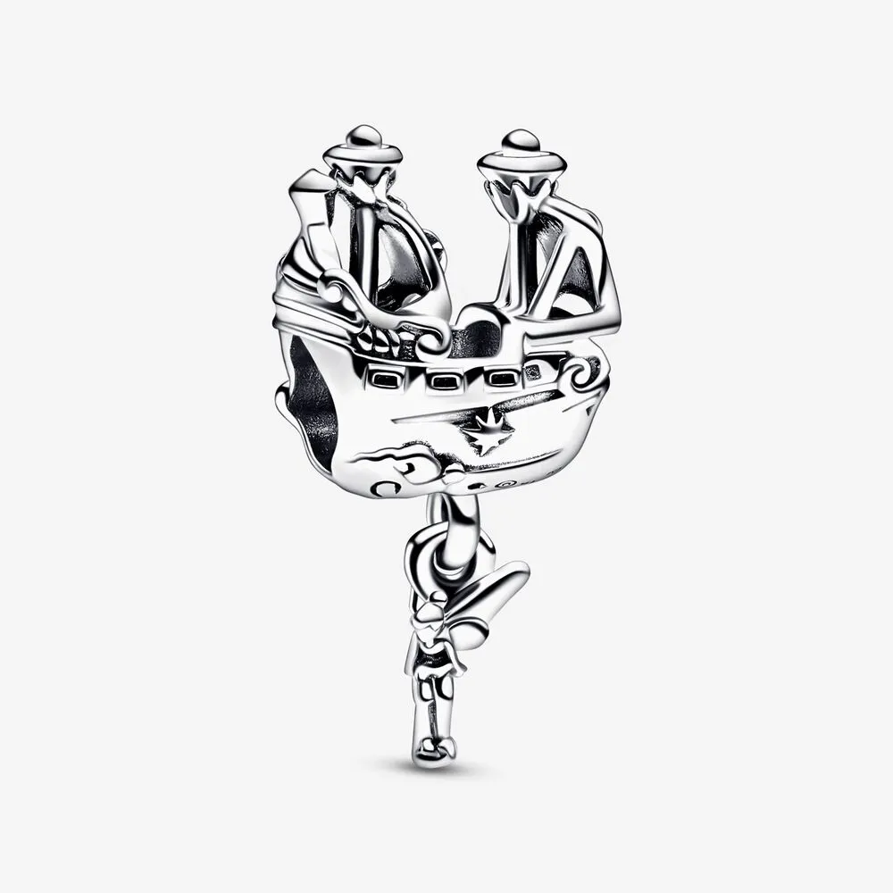 breloc pandora disney cu clopoțica și nava piratului capitan hook 792521c00