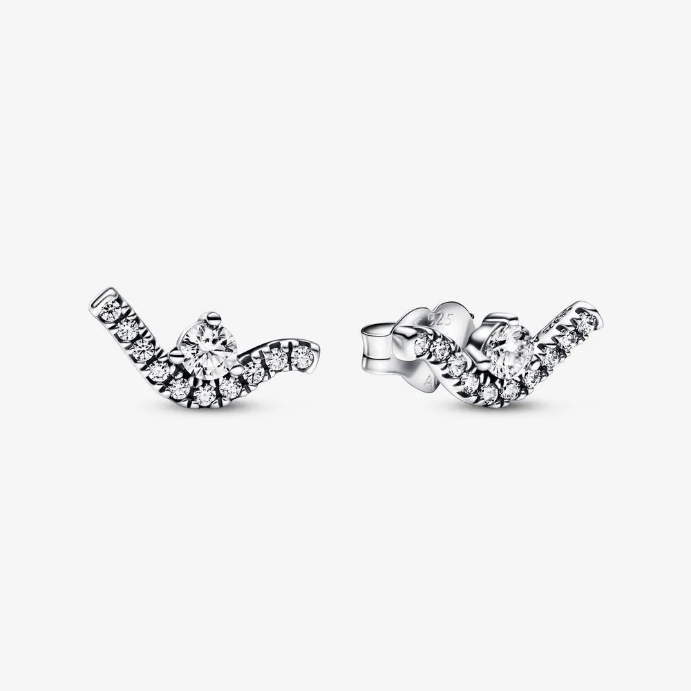 cercei cu șurub pandora sparkling wave 292544c01