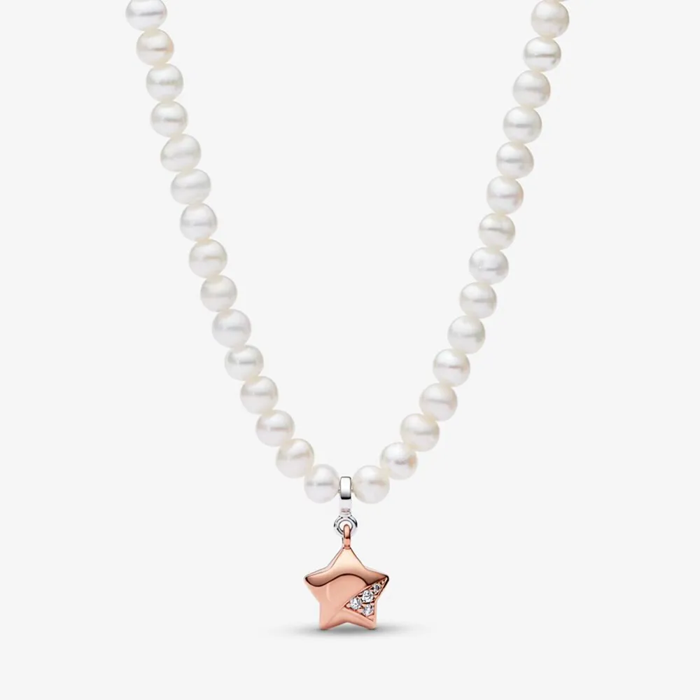 colierul pandora rose gold lucky star 382489c01 45
