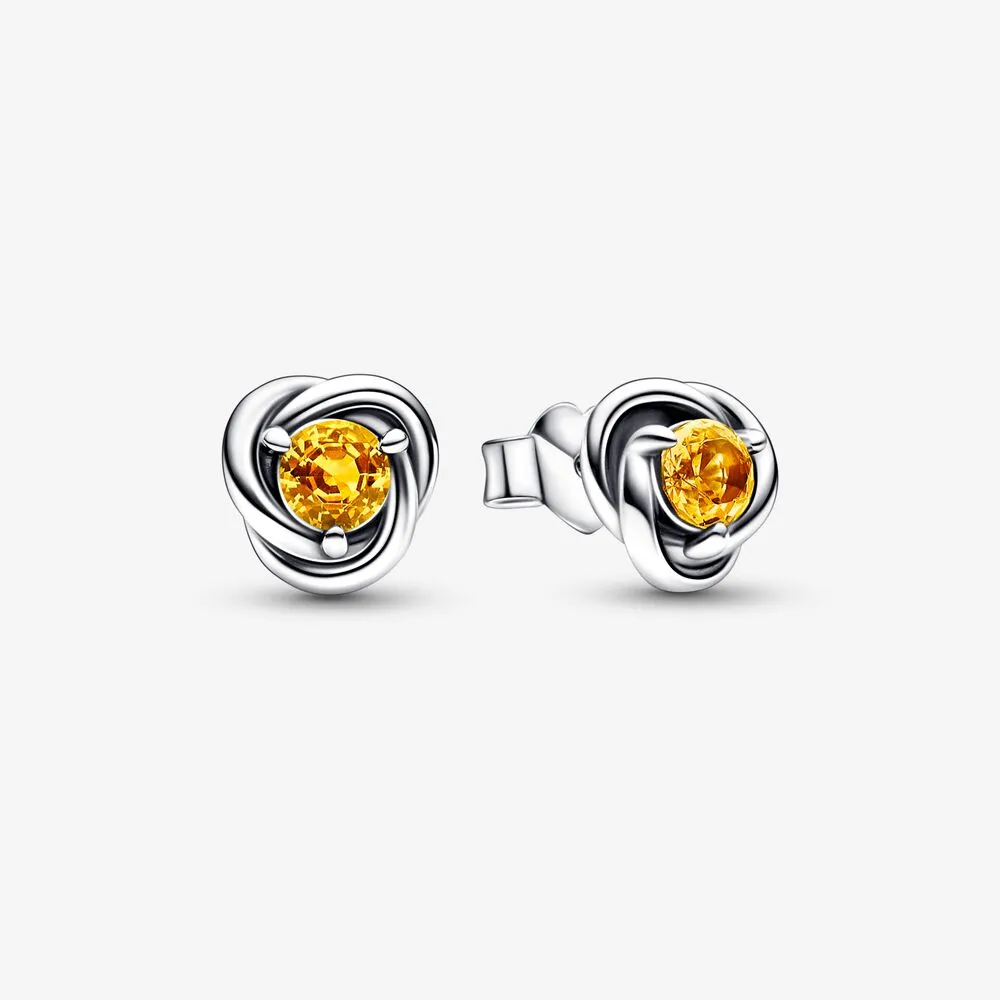pandora cercei cerc eternal din luna noiembrie cu miere 292334c04