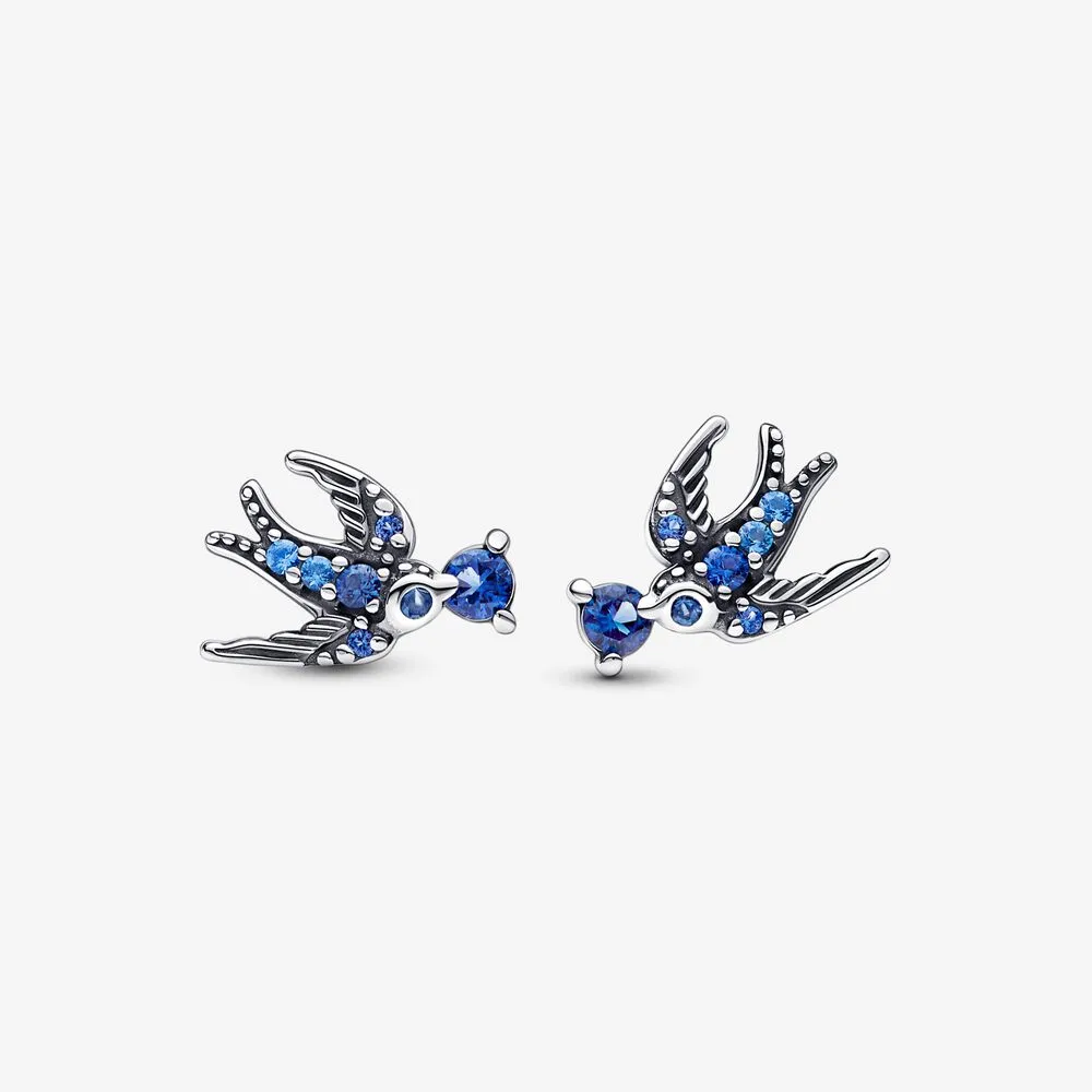 pandora cercei stud cu randunica stralucitoare 292568c01