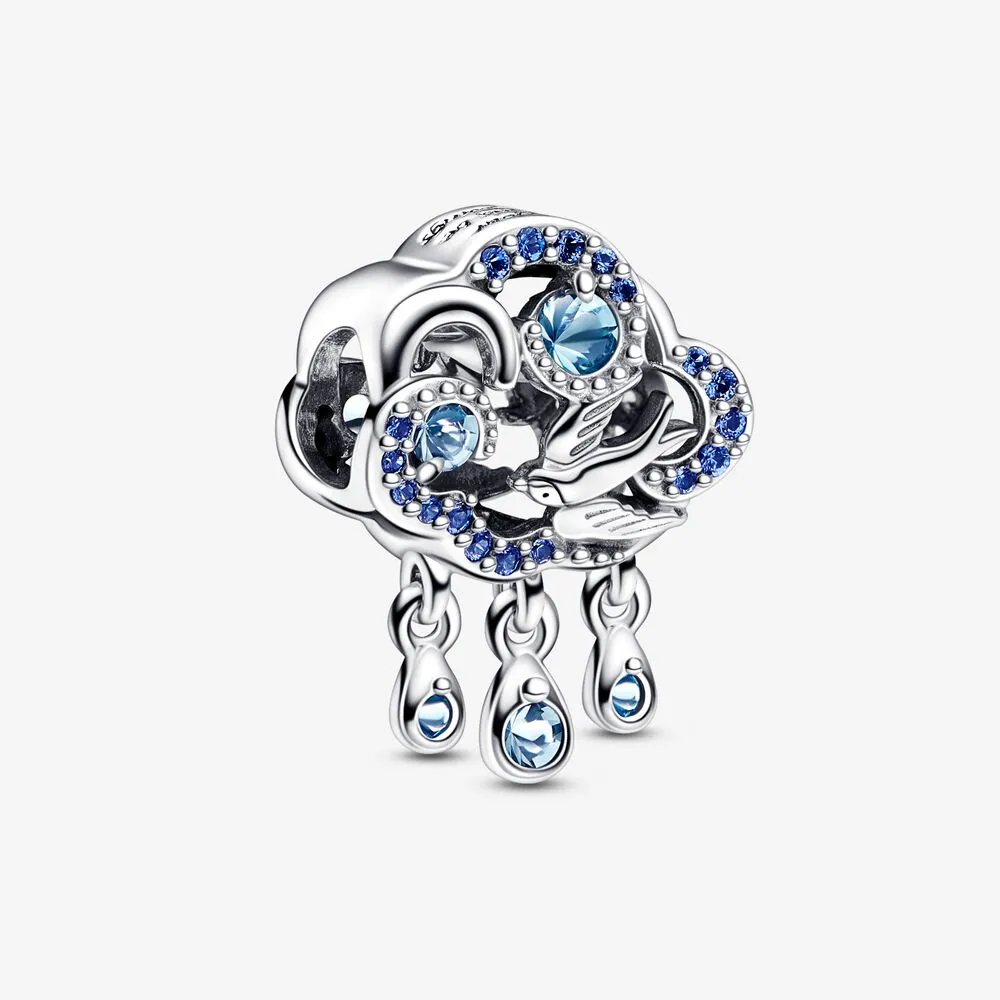 pandora cloud swallow charm 792569c01 este un pandantiv delicat și elegant