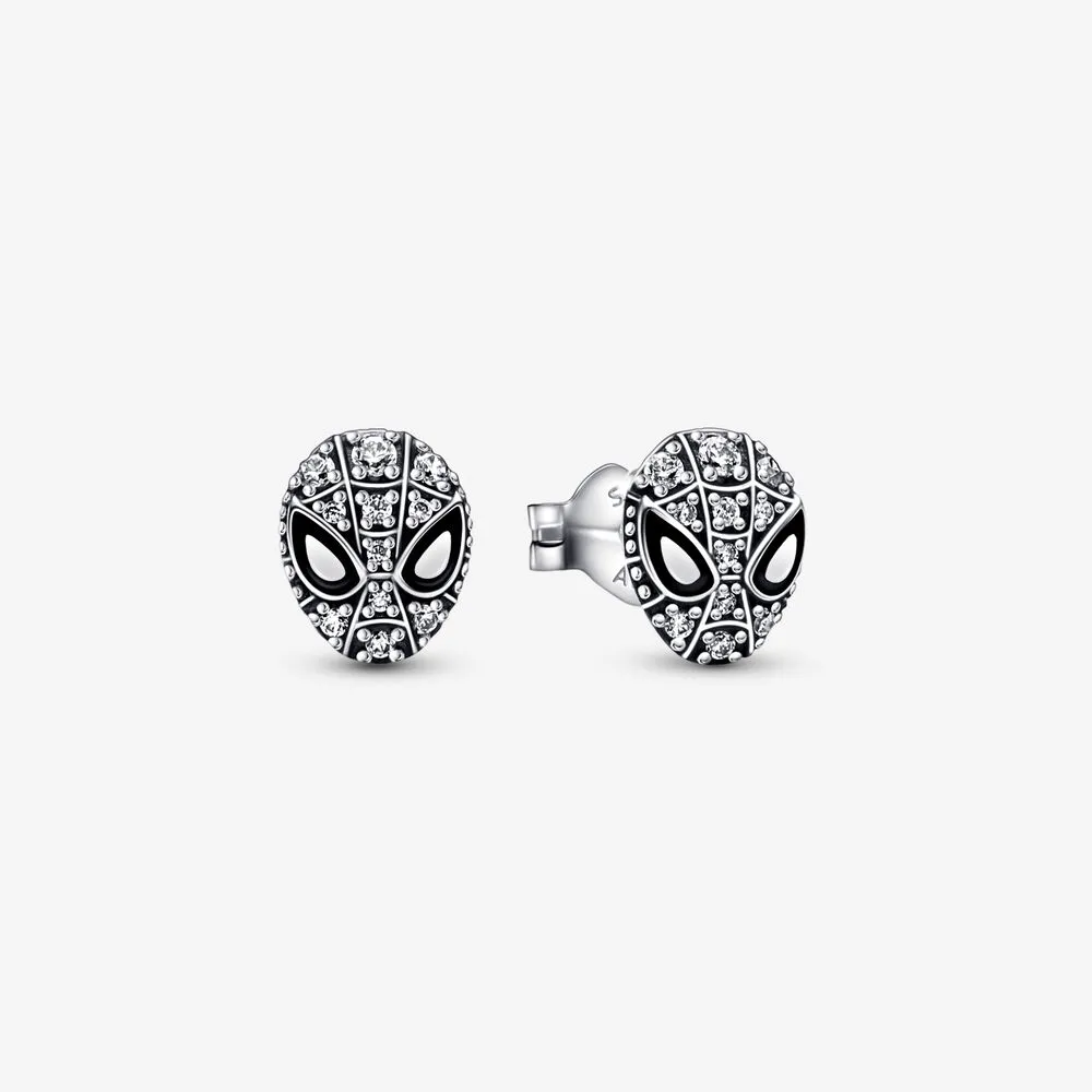 pandora marvel cercei cu ştift spider man mask pavé 292354c01